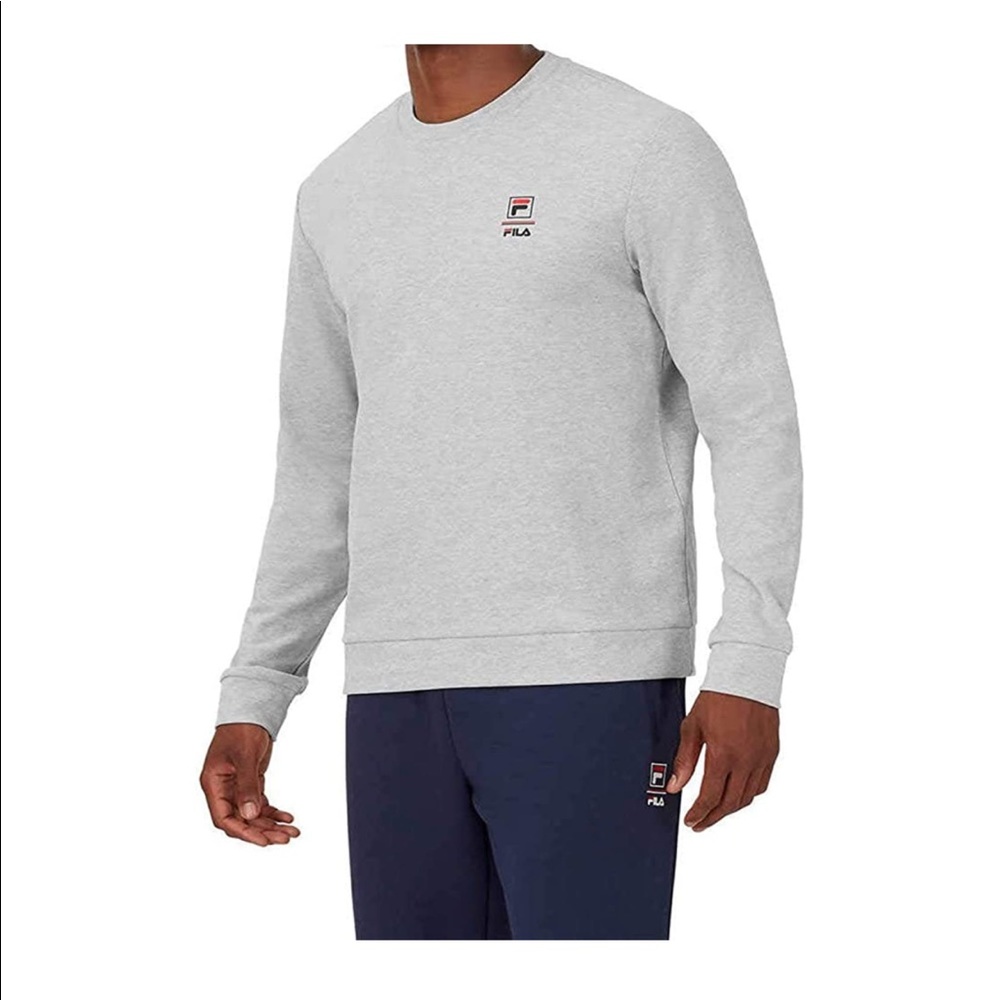 FILA Mens Long Sleeve Crew Neck Lightweight Sweatshirt size Medium CAN BE UNISEX